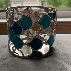 Blue Bath and Body Works Candle Holder